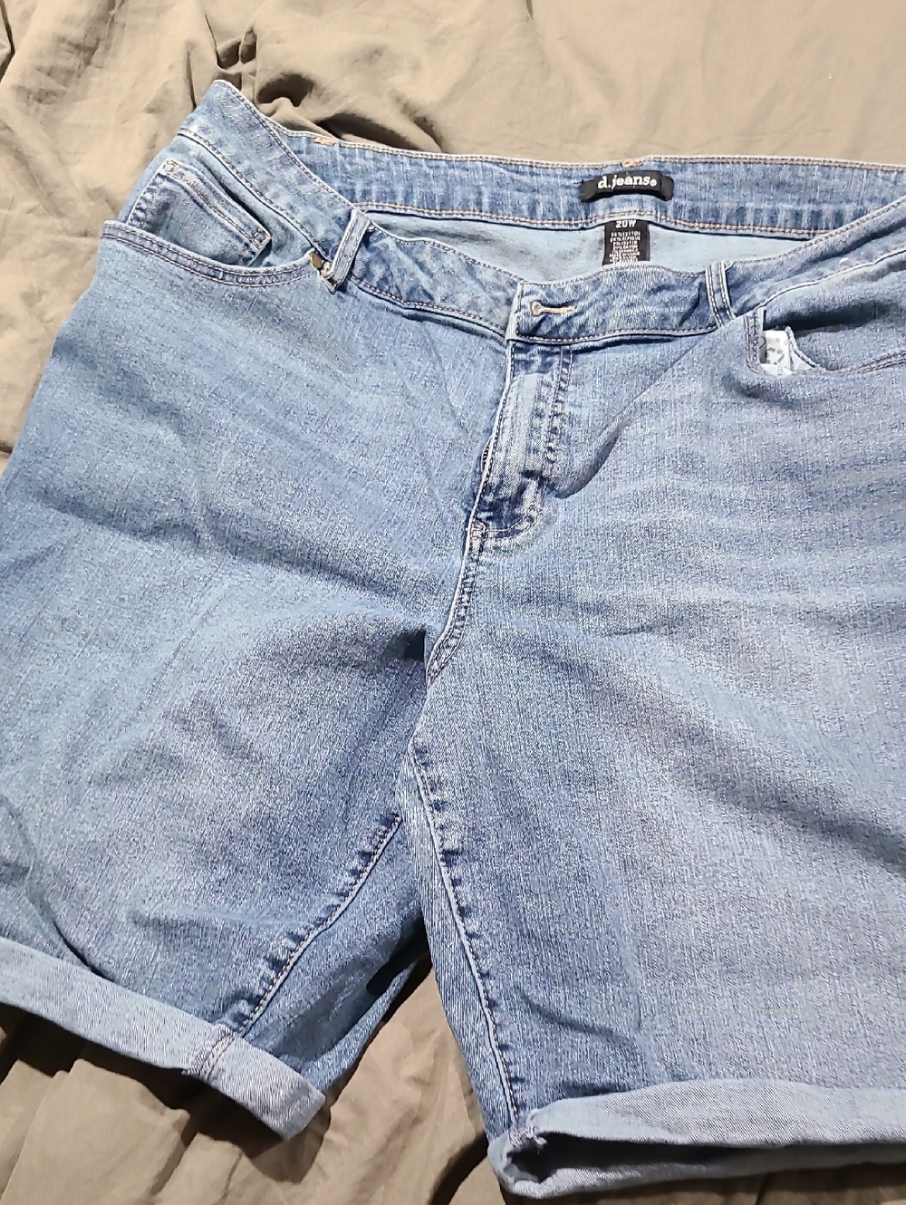 d. jeans Light Blue Denim Bermuda  Shorts